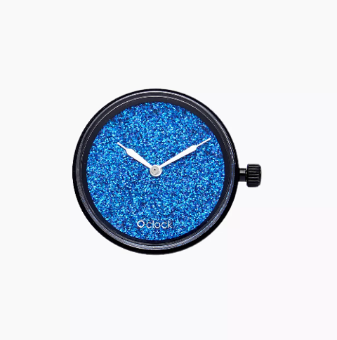 Meccanismo crystal full sky blu navy O clock O Bag Dimensione 32mm diameter