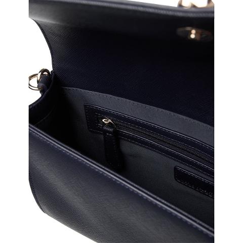 Pochette in saffiano blu Linea Divina VBS1IJ01 VALENTINO