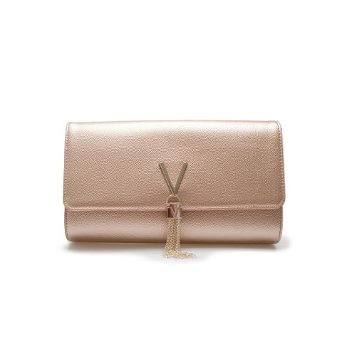 Pochette in grana metalizzata Linea Divina VBS1R401G VALENTINO