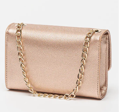 Borsa Pochette in grana metalizzata Linea Divina GIFT VALENTINO