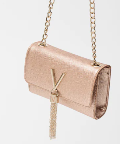 Borsa Pochette in grana metalizzata Linea Divina GIFT VALENTINO