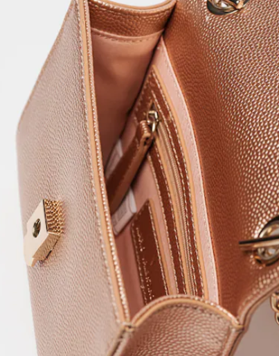 Borsa Pochette in grana metalizzata Linea Divina GIFT VALENTINO
