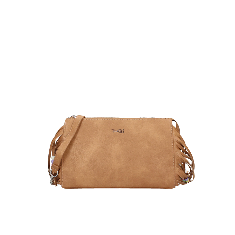 BORSA A TRACOLLA  CON FRANGIE CUOIO PASH BAG Linea LIPSTICK ATELIER DU SAC