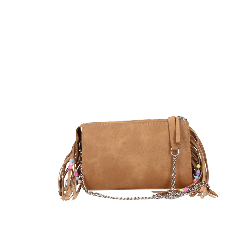 BORSA A TRACOLLA  CON FRANGIE CUOIO PASH BAG Linea LIPSTICK ATELIER DU SAC
