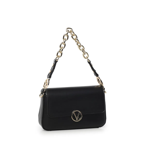 Borsa a tracolla mini  con  patta Nero Linea July Re VBS6V602 VALENTINO