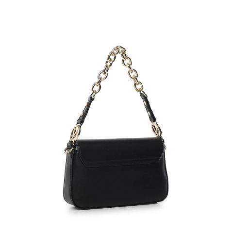 Borsa a tracolla mini  con  patta Nero Linea July Re VBS6V602 VALENTINO