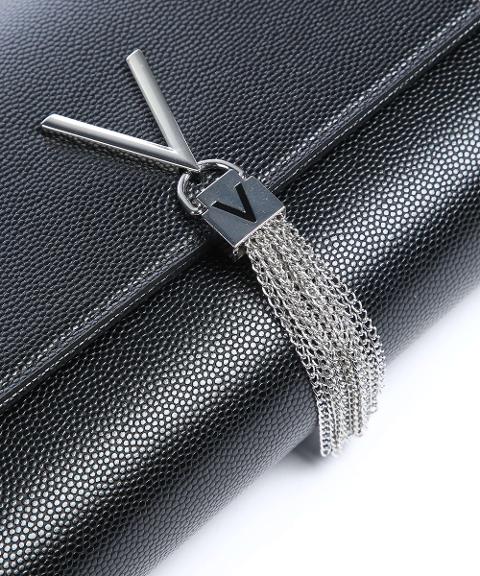 Pochette in grana metalizzata Linea Divina VBS1R401G VALENTINO