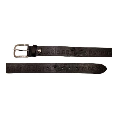 Cintura in pelle con bassotto all-over Linea Belts pelle Harmont & Blaine
