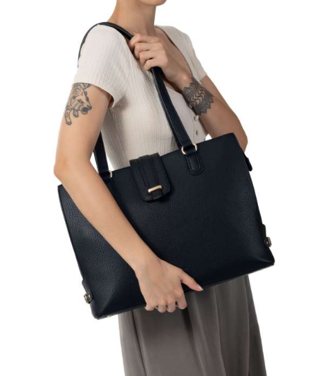 BORSA A SPALLA CON 2 MANICI - A4 LINEA BETTY 529827 HEXAGONA