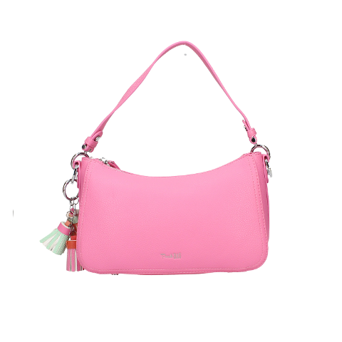 BORSA A TRACOLLA  FUCSIA PASH BAG +SCIARPA IN OMAGGIO ATELIER DU SAC LINEA LIKE IT MODELLO NATASHA