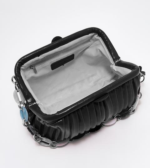 BORSA POCHETTE  NAPPA PLISSETTATA Linea Flora BH-2873 BEVERLY HILLS POLO CLUB