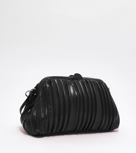 BORSA POCHETTE  NAPPA PLISSETTATA Linea Flora BH-2873 BEVERLY HILLS POLO CLUB