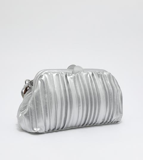 BORSA POCHETTE  NAPPA PLISSETTATA Linea Flora BH-2873 BEVERLY HILLS POLO CLUB