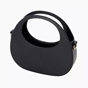 Borsa Scocca Nera Oblo' Dimensione 24cm lunghezza, 25cm larghezza, 5cm altezza O Bag