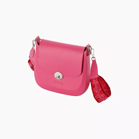 Borsa con patta fucsia rose Linea Chase o bag