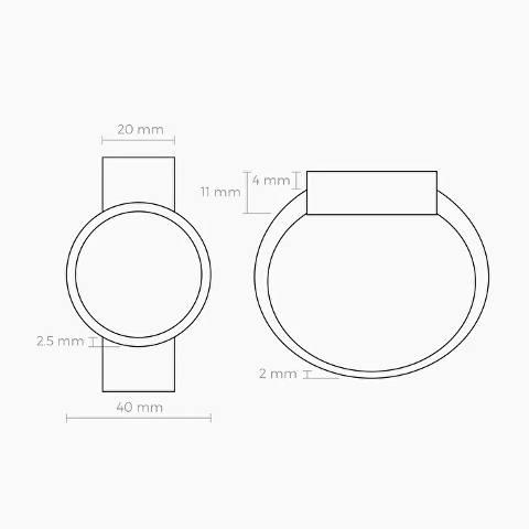Cinturino O clock Great Dimensione 2 cm largh. O bag