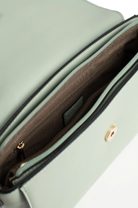 BORSA  TRACOLLA CON PATTA MENTA HEXAGONA LOUISE