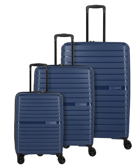 Set 3 trolley grande - medio - cabina blu TRAVELITE Linea Trient