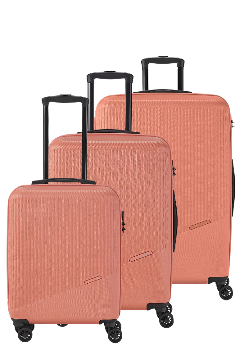 Set 3 trolley grande - medio - cabina corallo TRAVELITE Linea BALI