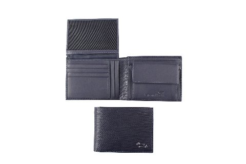 PORTAFOGLIO UOMO CON RIBALTINA BLU Harmont & Blaine AMALFI