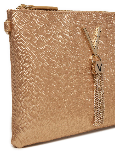 Borsa Pochette in grana  metalizzata  VBS1R419G VALENTINO LINEA  DIVINA