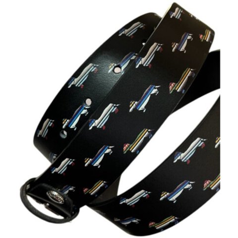 Cintura in pelle con bassotto all-over Harmont & Blaine Linea  Belts