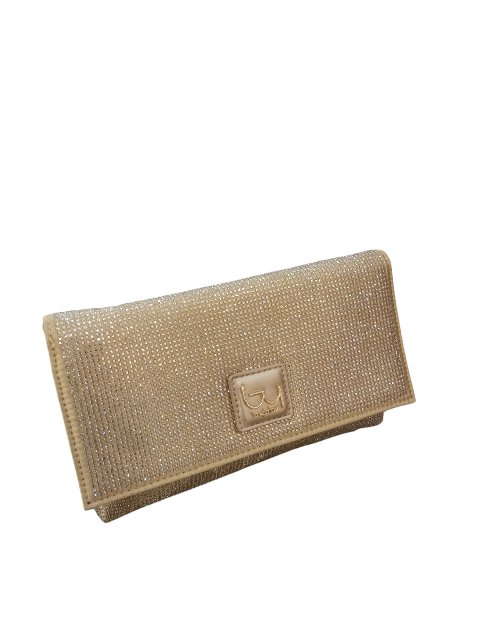 Borsa Pochette con strass Oro By Byblos LINEA  PERSEUS