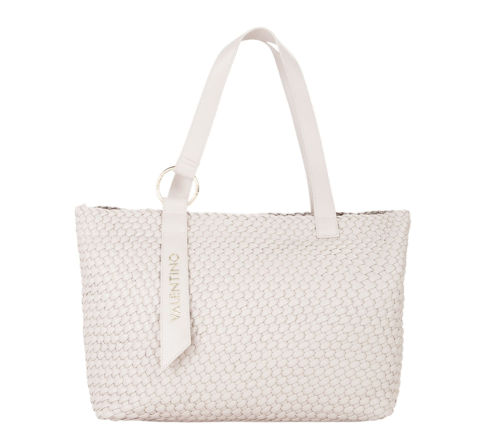 BORSA SHOPPER  INTRECCIATA ECRU VALENTINO Shantel