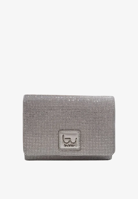 Borsa Pochette con strass argento By Byblos LINEA  PERSEUS