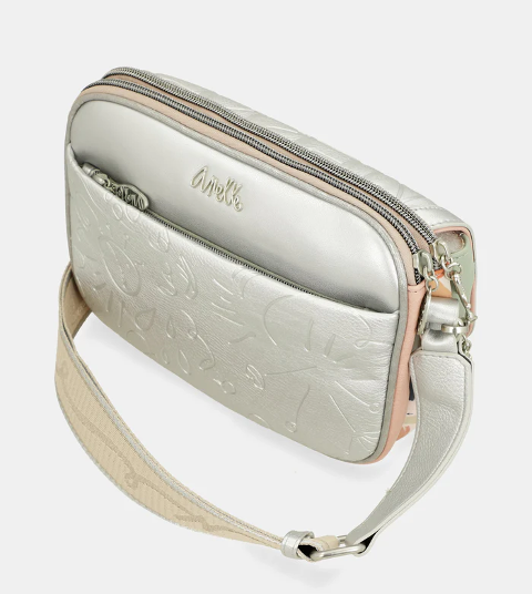 BORSA A TRACOLLA  2 SCOMPARTI CON PATTA OVALE ANEKKE Linea Alma