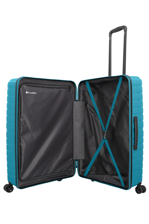 Set 3 trolley grande - medio - cabina  petrolio TRAVELITE Linea Trient