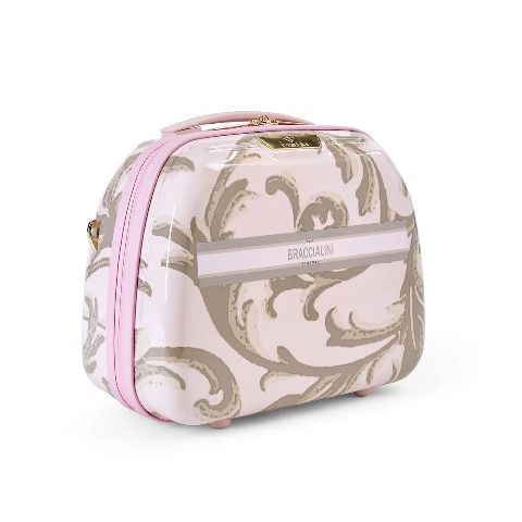 Set 3 trolley grande - medio - cabina + beauty case  Espandibile Flower BRACCIALINI ARTE