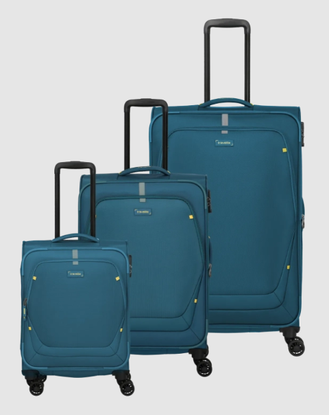 Set 3 trolley grande - medio - cabina Petrolio TRAVELITE LINEA UMBRIA