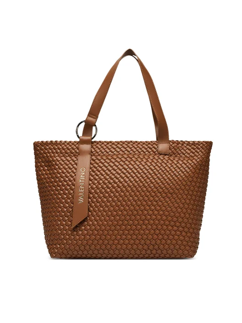 BORSA SHOPPER  INTRECCIATA CUOIO VALENTINO Shantel