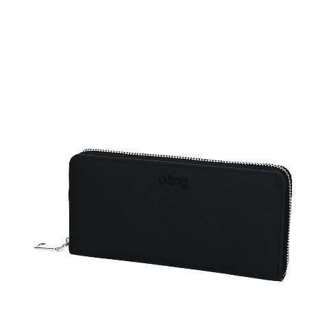 Portafoglio in tessuto gommato con zip O bag O wally