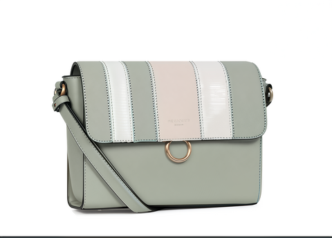 BORSA  TRACOLLA CON PATTA MENTA HEXAGONA LOUISE