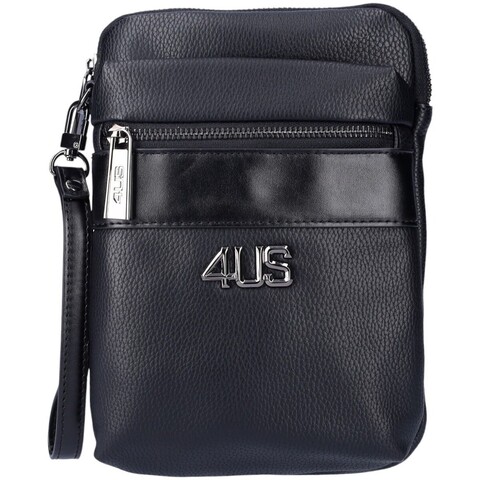 BORSELLO UOMO NERO 4US CESARE PACIOTTI 4US CROSS BAG