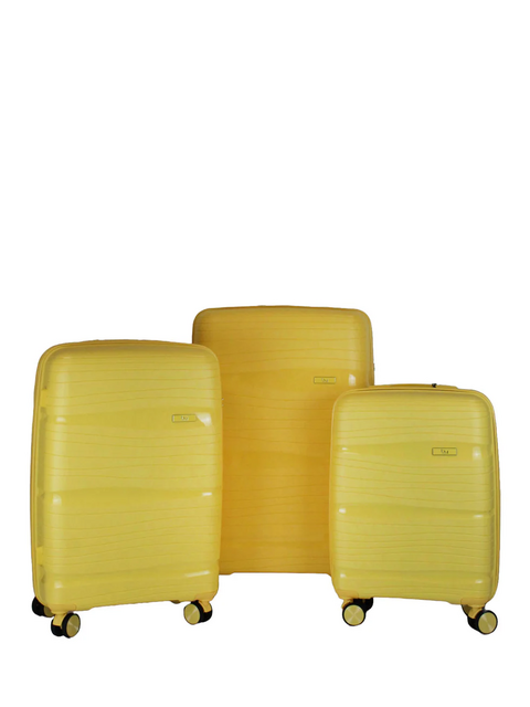 Set 3 trolley grande - medio - cabina  Giallo By Byblos