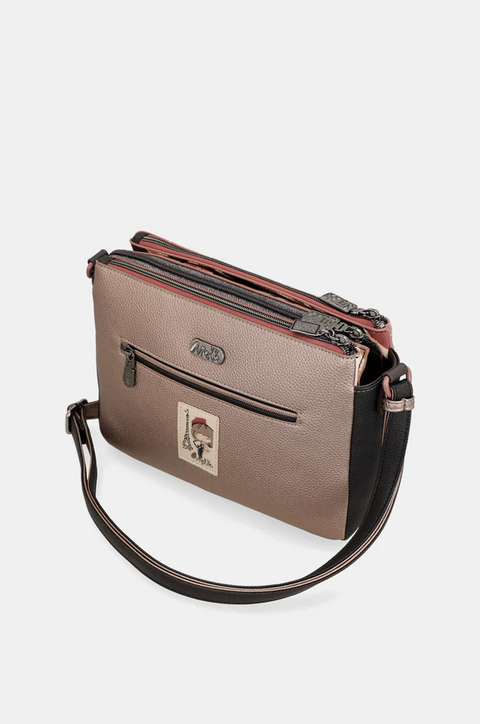 BORSA A TRACOLLA  3 SCOMPARTI ANEKKE Linea Parisian