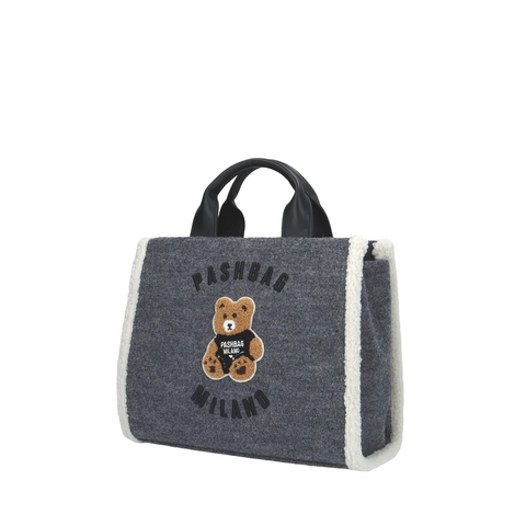 BORSA  A MANO CON TRACOLLA GRIGIA PASHBAG Marge