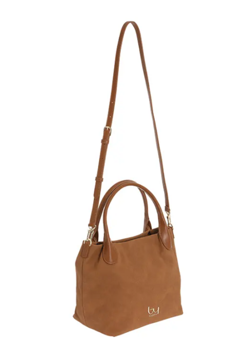 BORSA  A MANO CON TRACOLLA SMALL CUOIO By Byblos LINEA  DAISY SUEDE