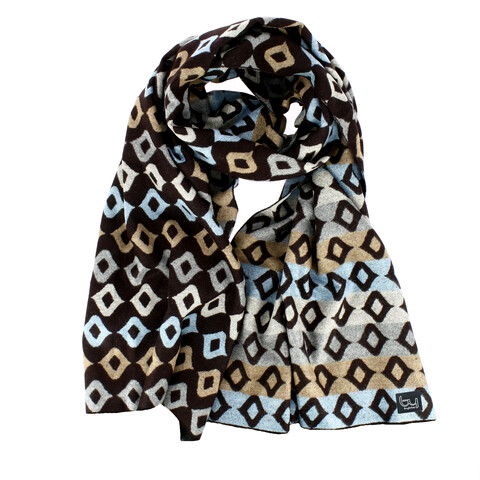 SCIARPA DONNA 65 X 180 CM   BROWN/CAMEL By Byblos MOTIVO ROMBOIDE