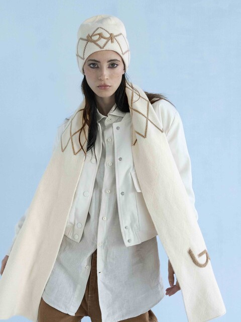 SET DONNA SCIARPA E CAPPELLO 180 X 30 CM By Byblos MOTIVO ROMBI