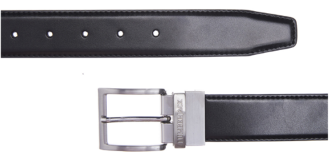 CINTURA UOMO PELLE DOUBLE FACE  NERA-BLU  3.5 cm  LKP04MBE3635-K1 lumberjack LINEA BELTS