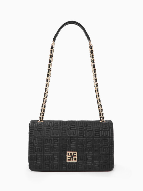 BORSA DOPPI MANICI CATENE NERA ERMANNO SCERVINO LINEA ROSEMARY