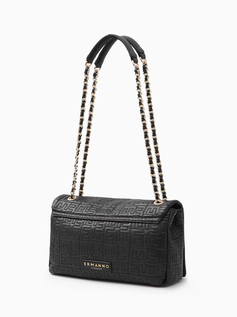BORSA DOPPI MANICI CATENE NERA ERMANNO SCERVINO LINEA ROSEMARY