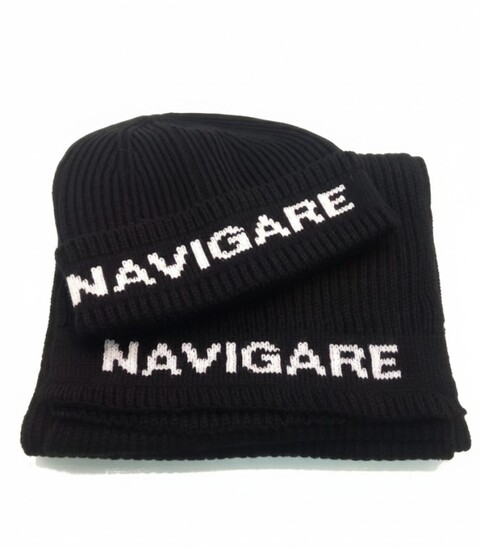 SET SCIARPA E CAPPELLO UOMO NAVIGARE