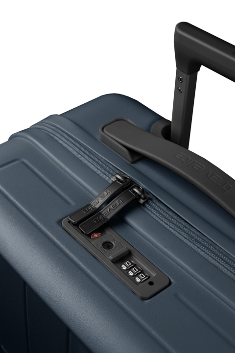 Set 3 trolley grande - medio - cabina Espandibile BLU TRAVELITE Linea Pannello