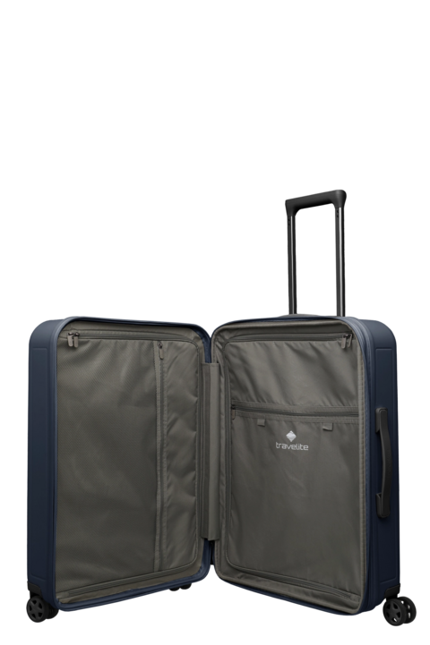 Set 3 trolley grande - medio - cabina Espandibile BLU TRAVELITE Linea Pannello