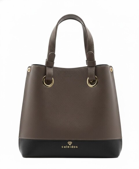 BORSA A MANO CON TRACOLLA CASTORE Caleidos linea pelle